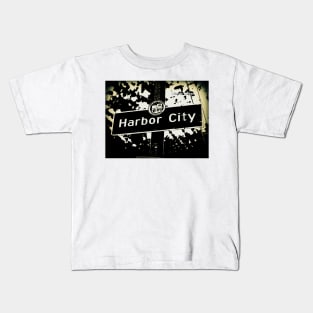 Harbor City, Los Angeles, California by Mistah Wilson Kids T-Shirt